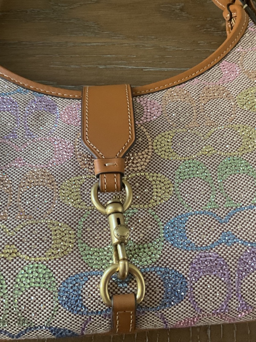 Coach rainbow crystal Hampton in signature jacquard - Picture 8 of 15